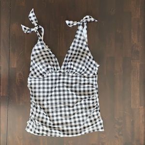 Kona Sol gingham swim top